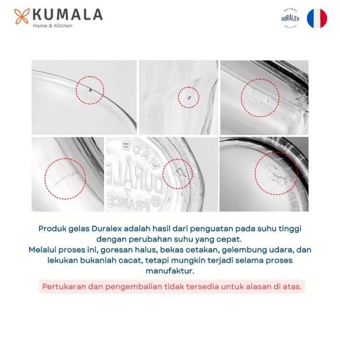 Bora- Duralex Manhattan Gelas Kopi Uk 310 Ml ( Tempered Glass ) - Set Of 6
