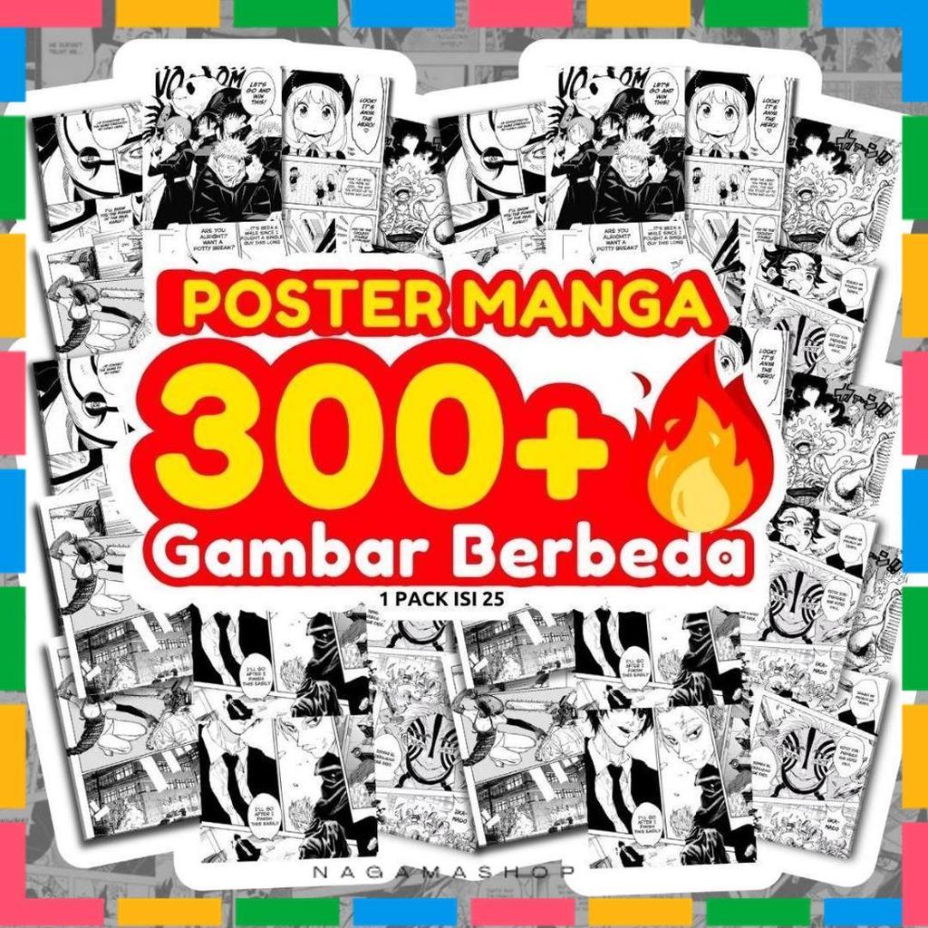 Terlaris Yms3 - Poster Manga Jujutsu Kaisen Death Note Tokyo Ghoul Chainsaw Man Tokyo Revenger Narut
