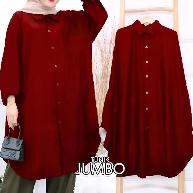 NEW NEW PRODUCT  TUNIK POLOS WANITA // TUNIK POLOS JUMBO KATUN LD 125