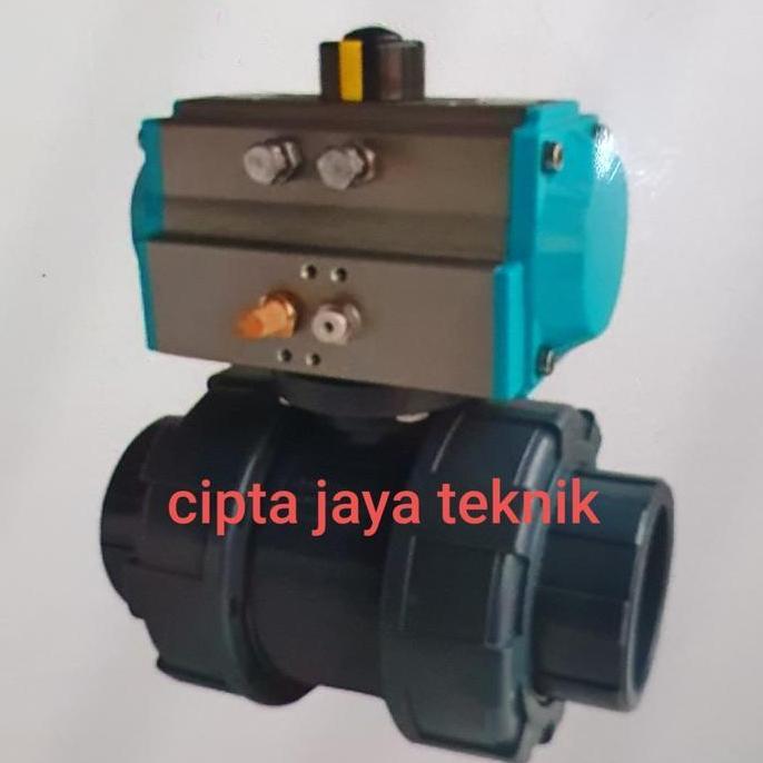 ball valve pvc pneumatic actuator 1 inch double acting