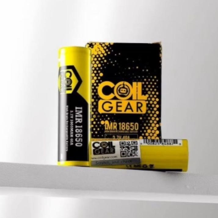 Baterai 18650 Original Coil Gear Kuning 3000Mah Harga Satu