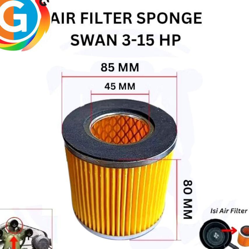 Air Filter Kompresor Swan Atau Isi Filter Udara Kompresor  Swan Type  3 Hp Sampai  15 Hp