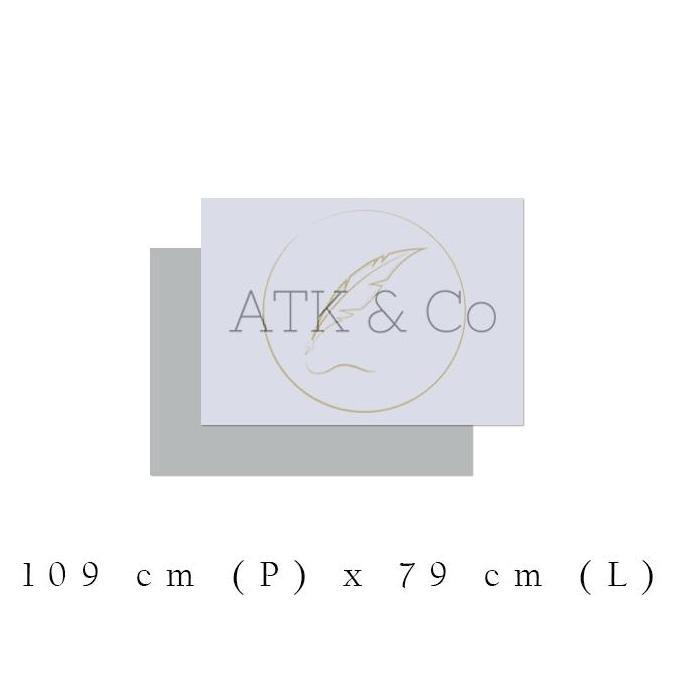 (Good) Karton Duplex Lembaran Abu Putih 400gr - Kertas Duplek Dupleks 400 gsm