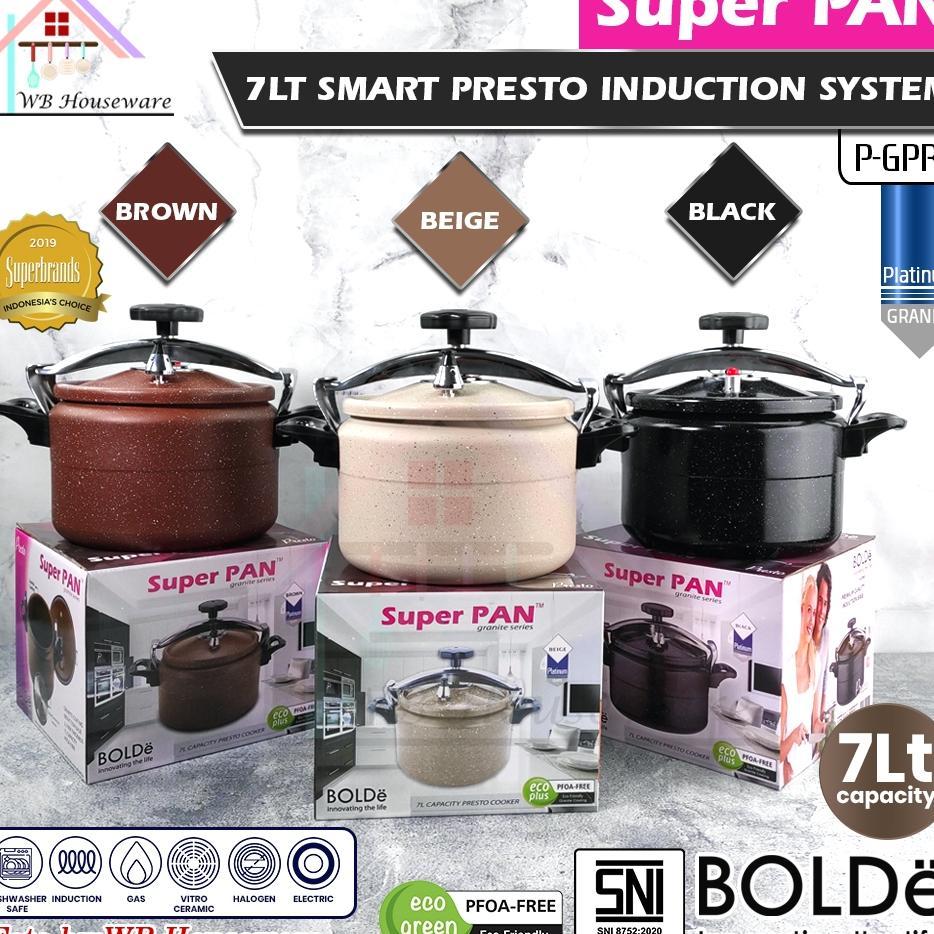 Bolde Panci Presto 7 Liter / Bolde Super Pan Granite Presto Kapasitas 7 Liter