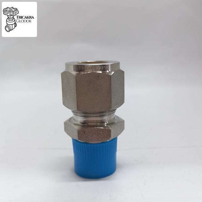 nyoman- male connector ss316 1/2od x 3/8/v-lok connector 1/2od x 3/8npt Diskon