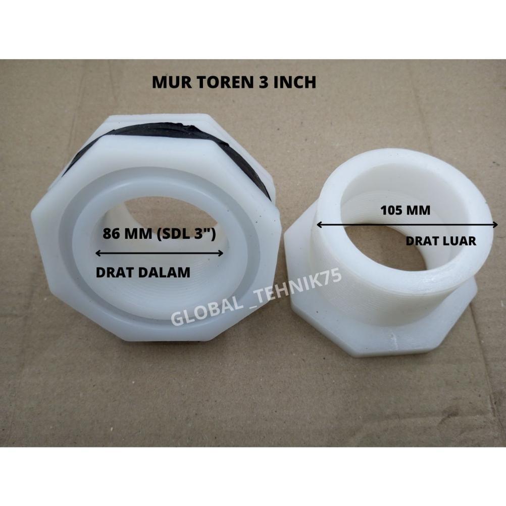 ] Mur Toren Drat Tandon Air  Drat Dalam 3 Inch Drat
