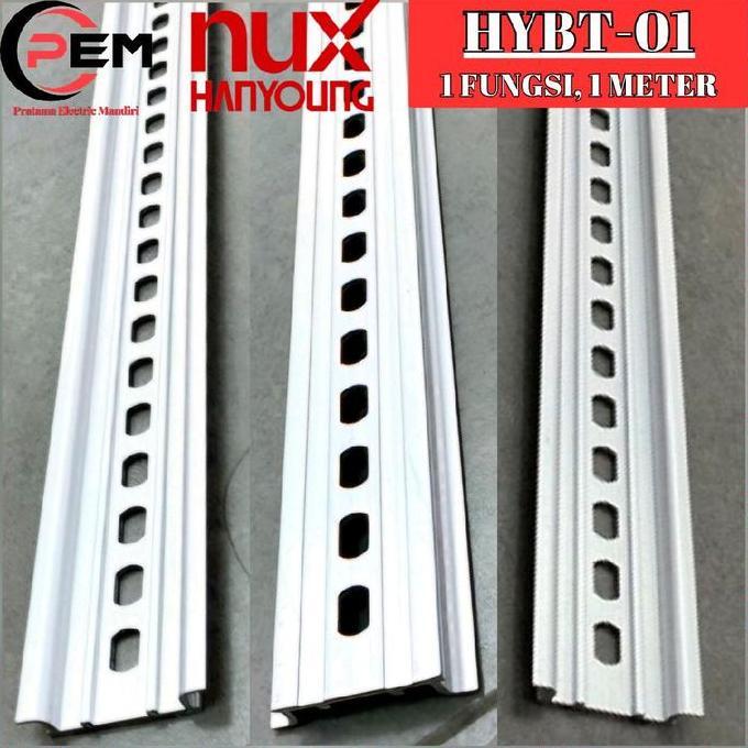 HANYOUNG NUX REL MCB DIN RAIL ALUMUNIUM HYBT-01 HY BT01 BT-01 1F 1 FUNGSI 1 FUNGSI PREMIUM