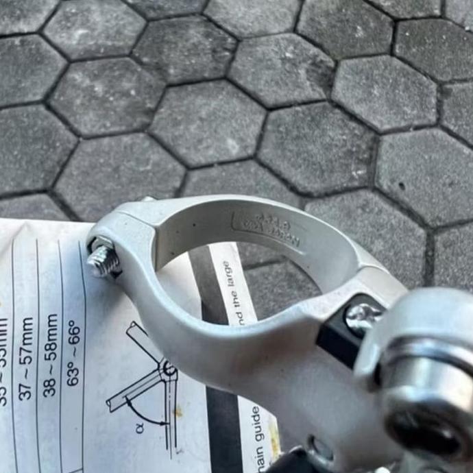 Fd Shimano Triple Exage Clamp 34.9 Japan M500 Cx Tarikan Bawah 3 Speed Vintage Jadul Front Derailleu