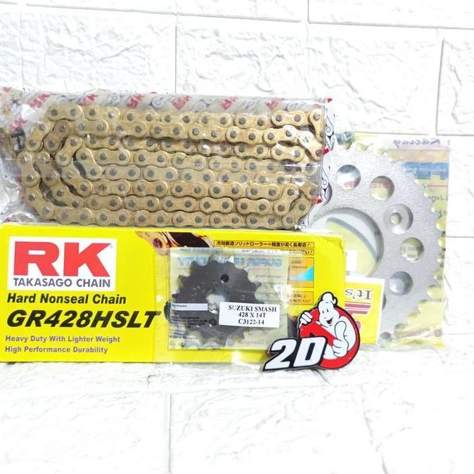 gear gir set sss 428 karisma supra x 125 blade rantai rk takasago