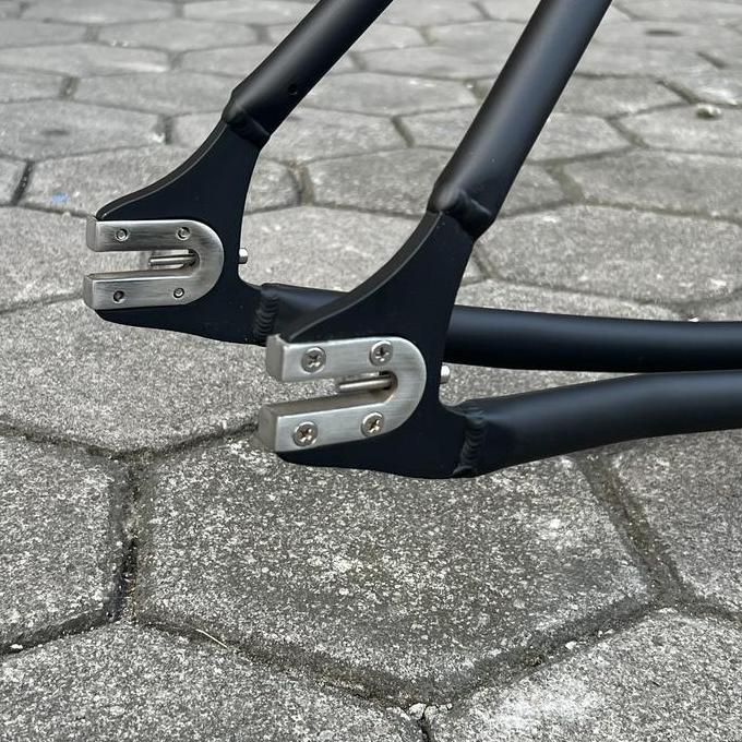 Frame Fixie Pipih Aero Hitam Alloy 700C Pco Pro Original 51 Alluminium
