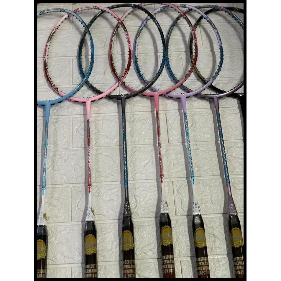 Harga Promo Raket Badminton Apacs New Feather Weight 55/ Feather Wt 55 Hanya 58Grm