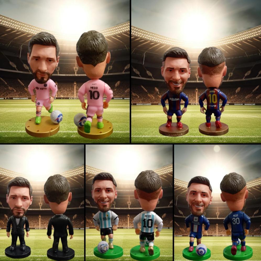 Figure miniatur Pemain Bola PSG Soccerwe Kodoto / Lionel Messi Sergio Ramos Kylian MBappe David Beck