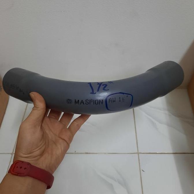 long elbow 1 1/2" inch keni panjang 1 1/2" AW MASPION PVC