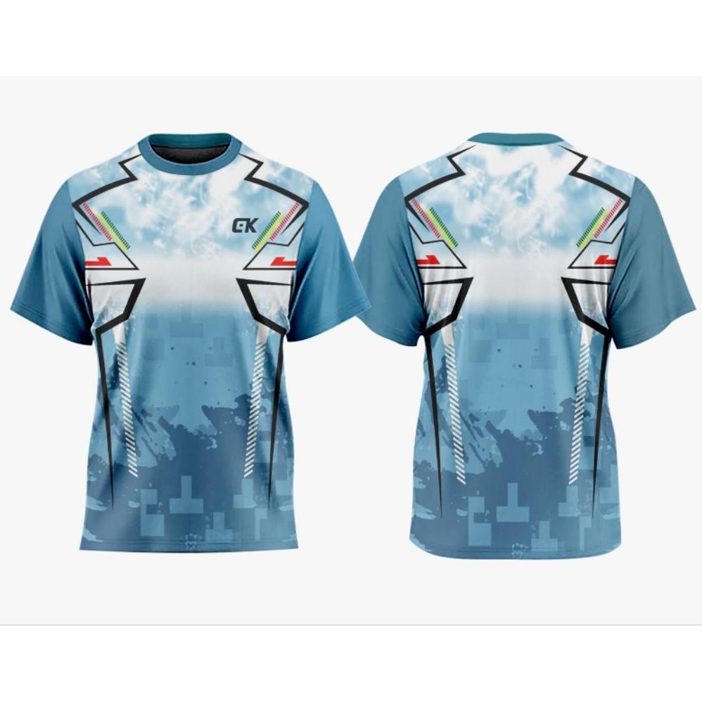 Jersey Full Printing Unisex Dewasa Jersey Voli Full Printing Jersey Futsal Keren kaos Volly Kaos Bad