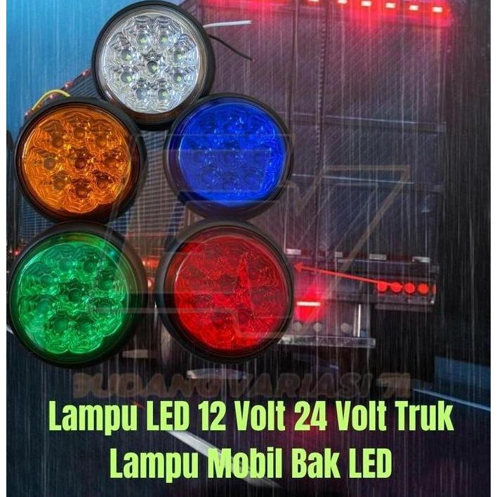 Lampu LED 12 Volt Dan 24 Volt Truk Lampu Mobil Bak LED Alqshop