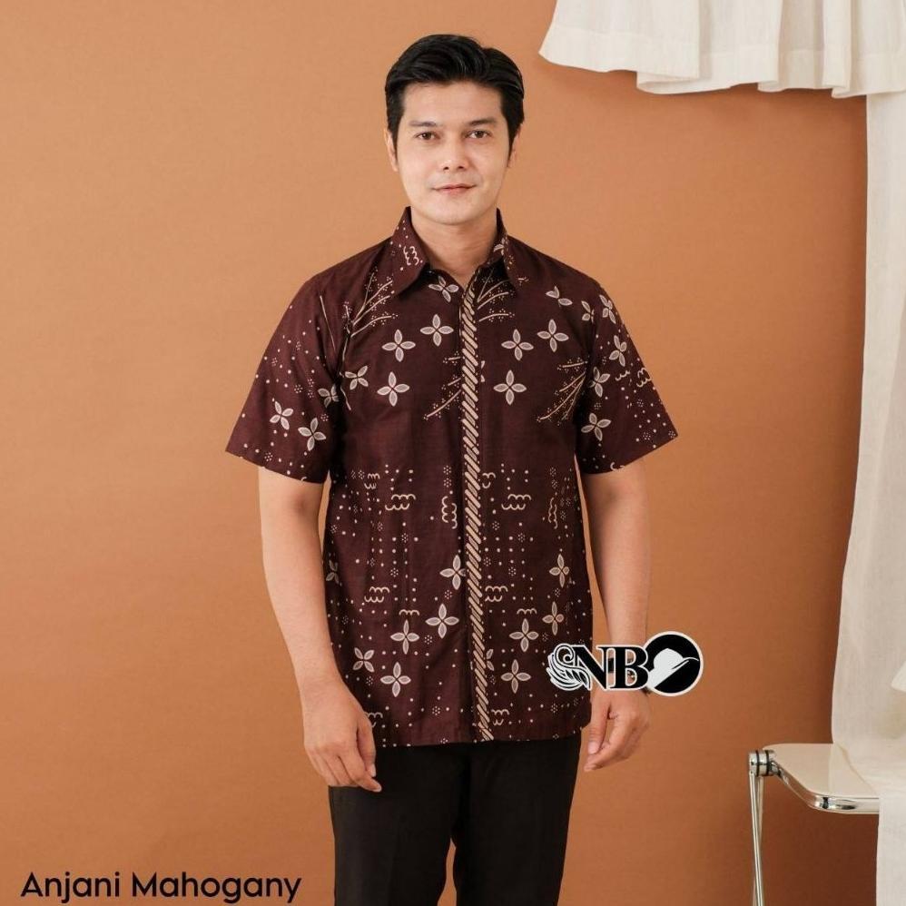 100% Aman Baju Batik Pria Lengan Pendek / Kemeja Batik Pria Lengan Pendek /Kemeja Batik Pria Lengan 