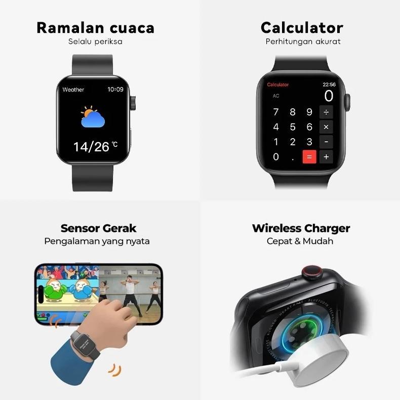 New Product [Cod] Samsung Smartwatch 10 Pro Max Original With 2.3" Hd Amoled Display Gps Nfc Waterpr