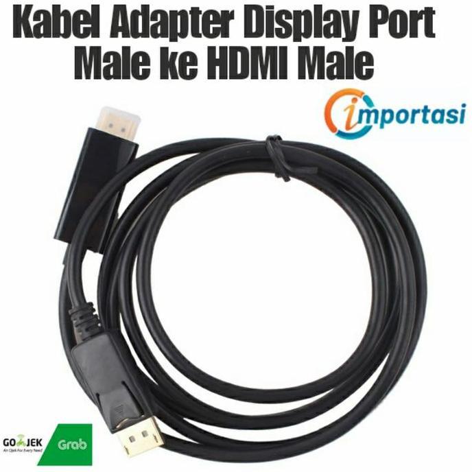 Kabel Adapter Display Port Male ke HDMI Male PC Laptop