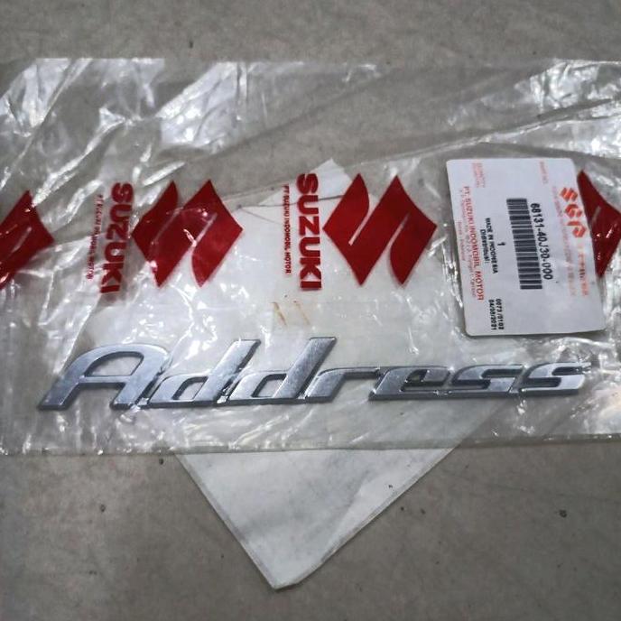 emblem suzuki address logo