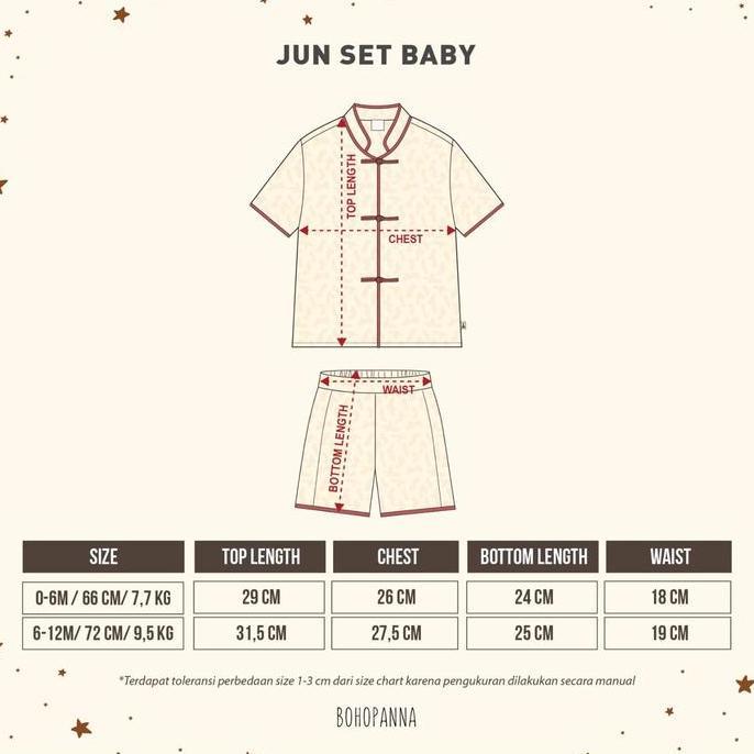 Bohopanna Qipao Jun Set / Cheongsam Anak Laki-Laki & Ayah