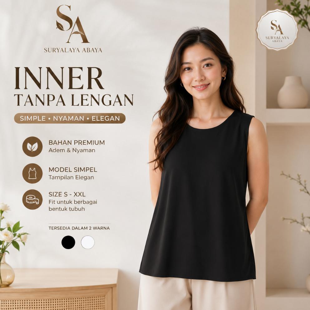 [SKI] BASIC INNER TANPA LENGAN - SURYALAYA-BUSANA / BASIC INNER / INNER WOOLPEACH MURAH
