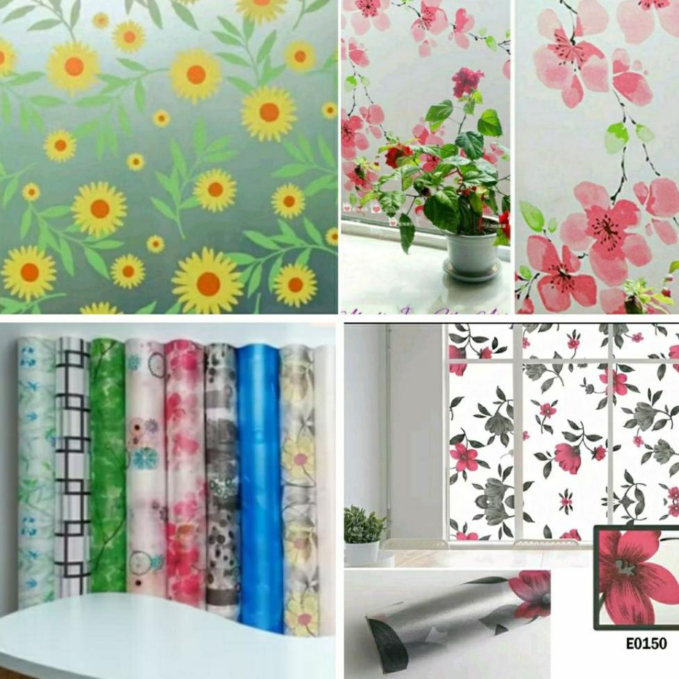[Cod] Mewah Cantik || Stiker Kaca Jendela Buram Sticker Kaca Buram Jendela Rumah Kantor Anti Intip S
