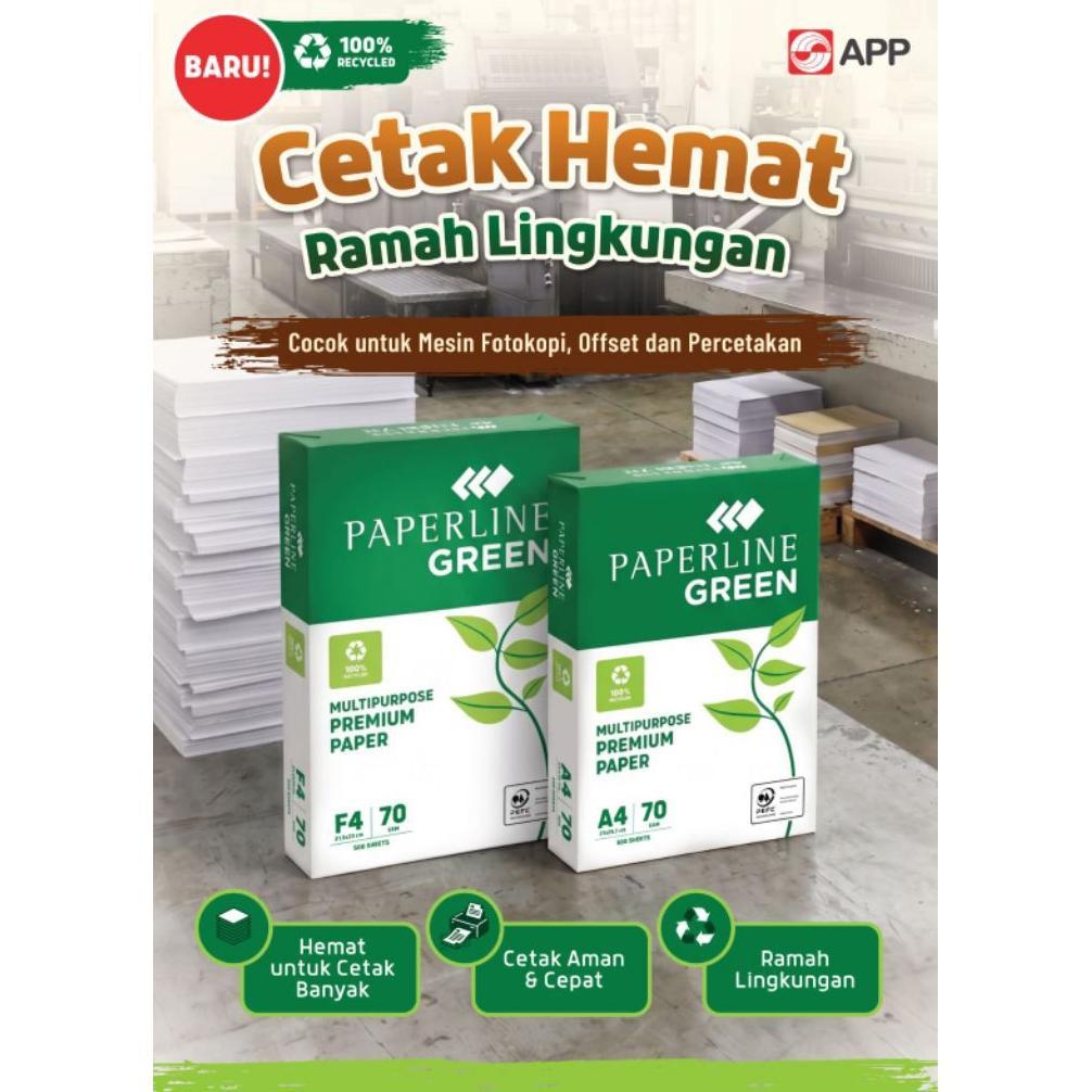 Kertas Hvs Paperline Green 70 A4/Rim