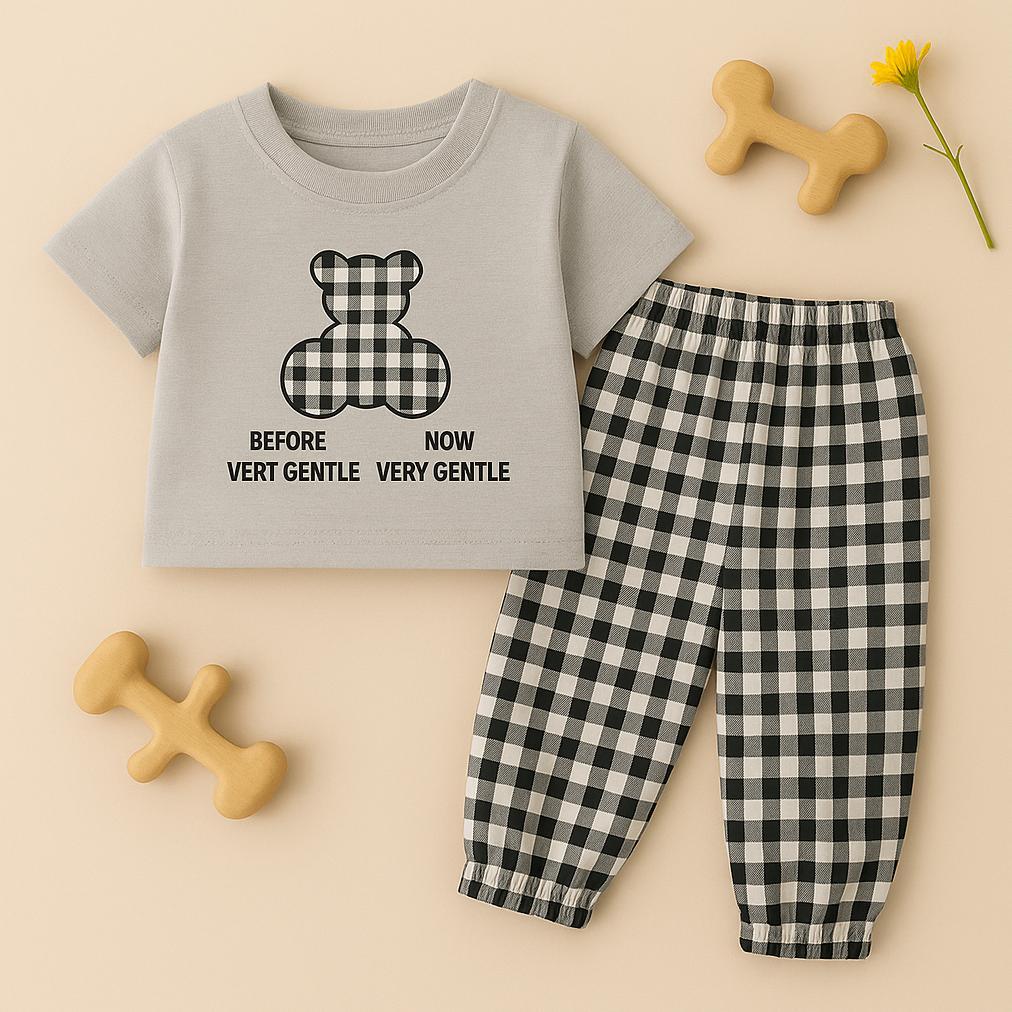BEST SALE NAJWA - SETELAN ANAK SERLI TERBARU / SETELAN ANAK BEAR TARTAN