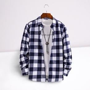 BEST DEALS GSL Kemeja Kotak Cowok - Hem Flanel Pria Lengan Panjang - Kemeja Flanel Merah Pria - Baju