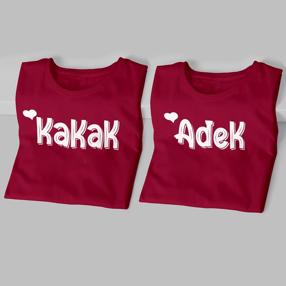 BESTPROMO KAOS COUPLE ANAK KEREN TERBARU ADIK KAKAK / COUPLE KELUARGA / COUPLE ADIK KAKAK 1-12 TAHUN