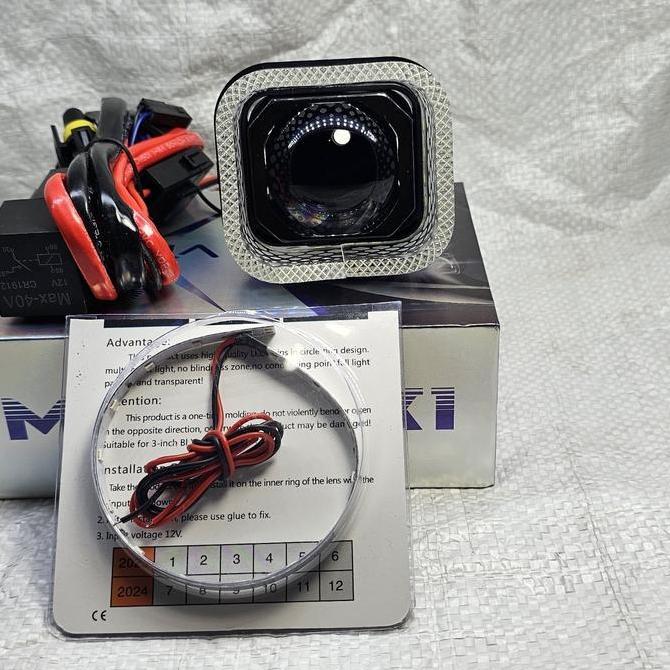 Paket Komplit Projector Biled Matrix X1 Plus Shroud Devil Kabel Relay - Paket Lengkap Projector Matr