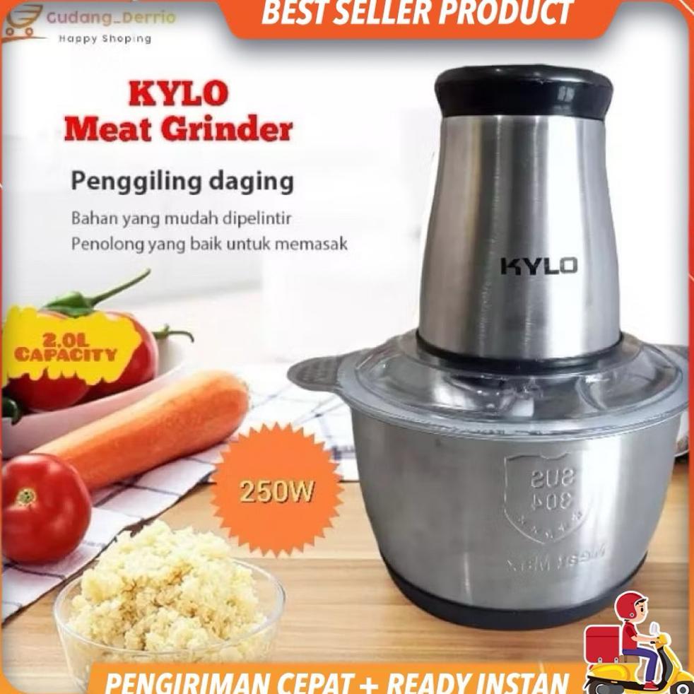 Blender Daging Stainless / Kylo-801 Meat Grinder 2L / Blender Daging Kualitas Bagus [ Bisa Cod]
