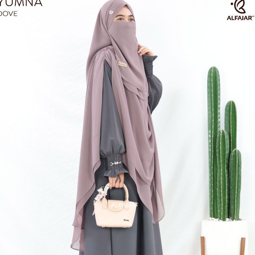 Alfajar - Pasmina Bandana (Pashban) Instan Ceruty Yumna Dua Layer Free Cadar Tali