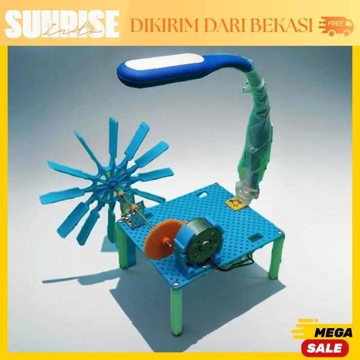 Kit Edukasi Water Turbine Generator / Baling-Baling Kincir Air /Miniatur Kincir Air / Plta Mini / Pr
