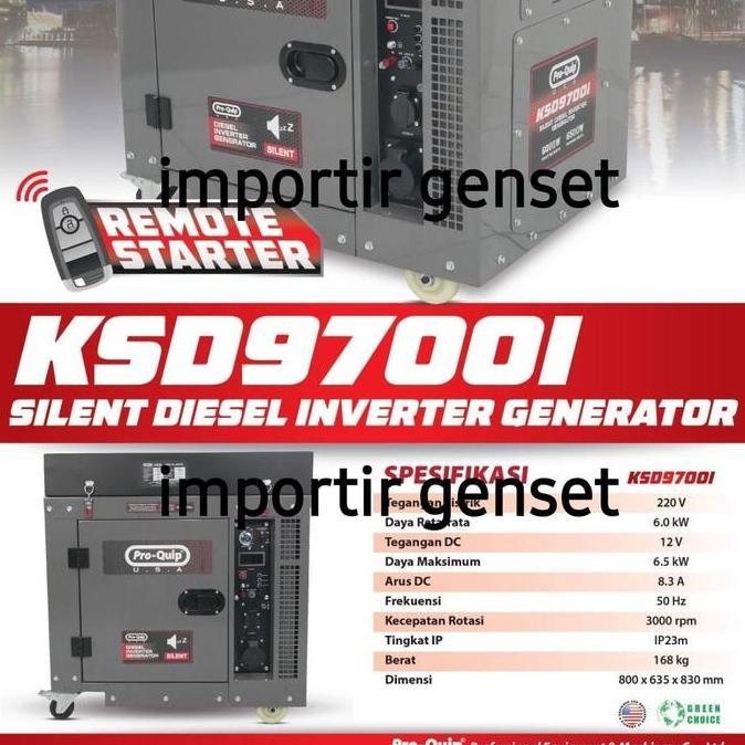 Genset Inverter 8 Kva Silent Diesel