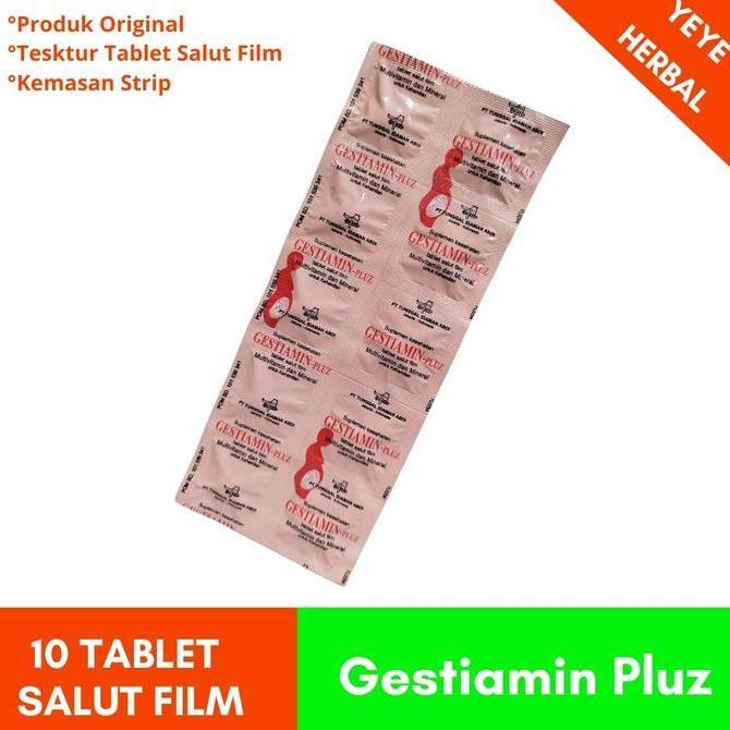 Kitman- Gestiamin Pluz 30 Tablet Salut Film Multivitamin  Untuk Kehamilan