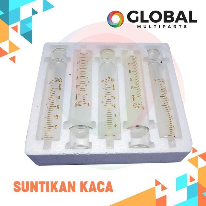 Stam- Glass Syringe / Suntikan Kaca 50 Ml