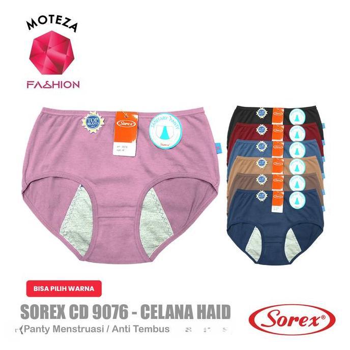 Pilihan - Sorex Celana Dalam Wanita - Cd 9076 - Sanitary Menstruasi Haid Panty (Bisa Pilih Warna) Ka