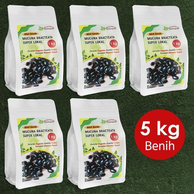 5 Kg Bibit Mucuna/Benih Mucuna Bracteata Super Lokal Lcc Mb Lokal