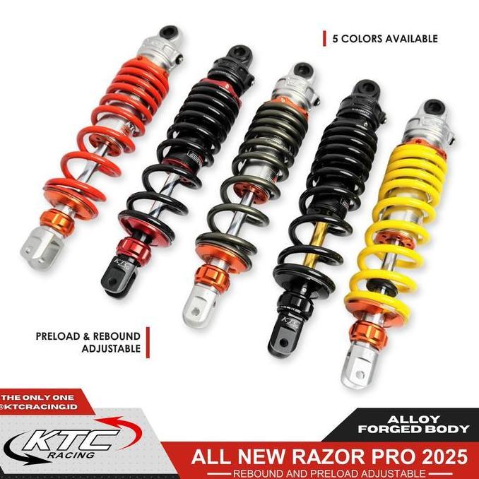 SHOCK BREAKER KTC NON TABUNG STELAN TIPE RAZOR PRO VARIO 160 UK 340MM