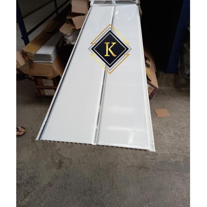 Pilihan- Plafon Pvc Premium Putih Polos Glosy Nat Panjang 6 Meter 8Mm Gypsum Aplus A Plus Jayaboard 