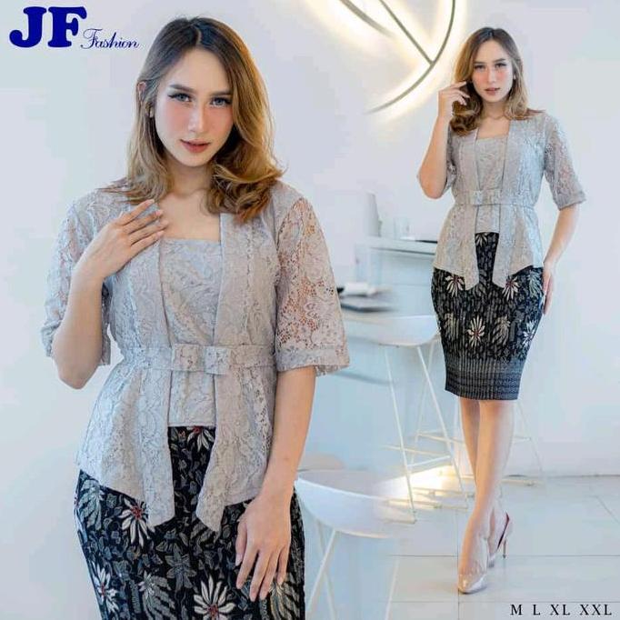 Pilihan - Setelan Kebaya Kutubaru Brukat / Setelan Kebaya Brukat Kutubaru Brukat / Atasan Bawahan/ W