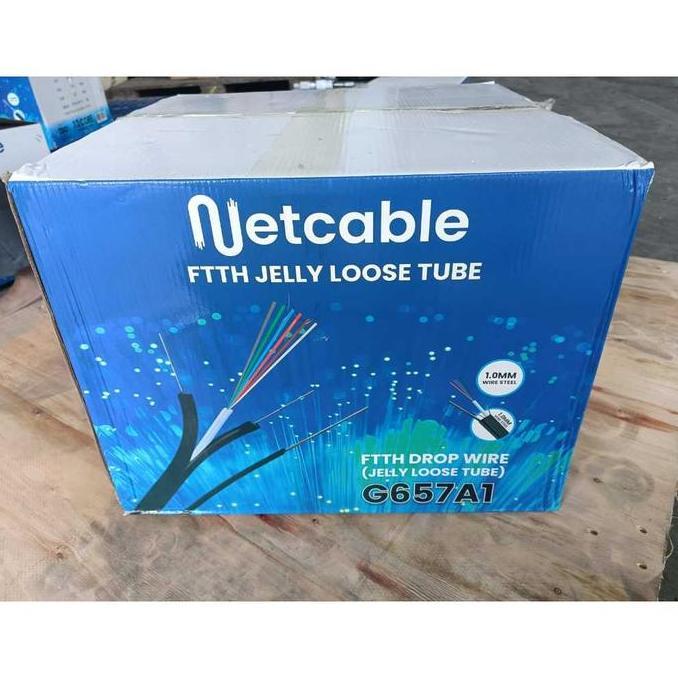 NEW NETCABLE Kabel FO Fiber Optik DROPCORE JELLY TUBE Core 2 Core 4 Core 6 Core 8 Core 12 Core panja