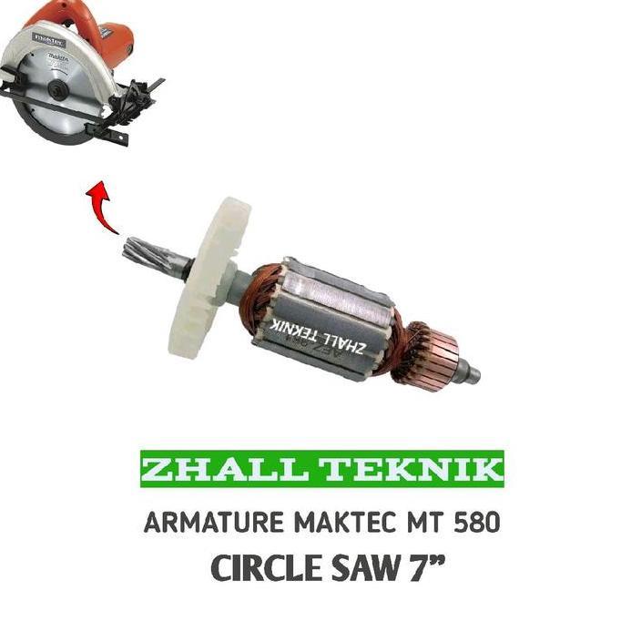 ARMATURE UNTUK MESIN CIRCLE MAKTEC MT 580 ANGKER CIRCLE SAW MT 580 TERBATAS