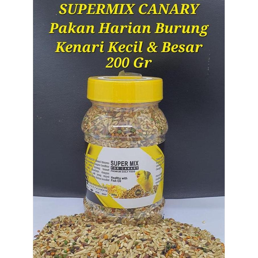 UNIQUE SUPER MIX KENARI PREMIUM 200 GR PAKAN BURUNG KENARI