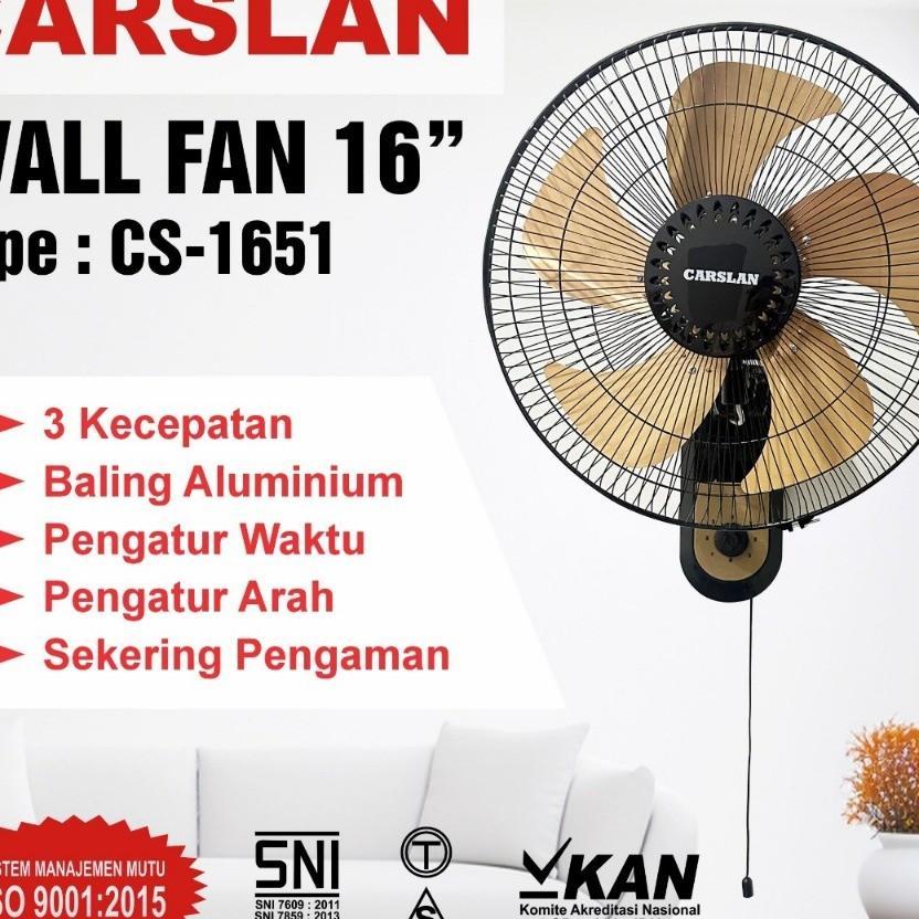 Kipas Angin Tornado Wallfan/ Kipas Dinding Tornado 16Inch Carslan Cs-1651 Kip As