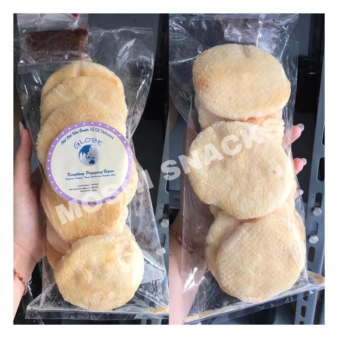 Kerupuk / Kemplang Panggang Kentang Vegan Globe Asli Bangka Vegetarian Manis Legit