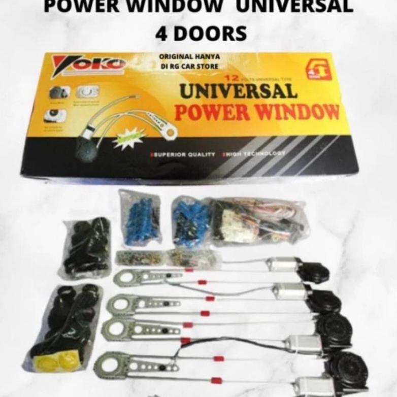 Power Window Mobil Universal Yoko 4 Pintu Full Set Merk Yoko & Power Window 4Pintu Universal Merk Gi