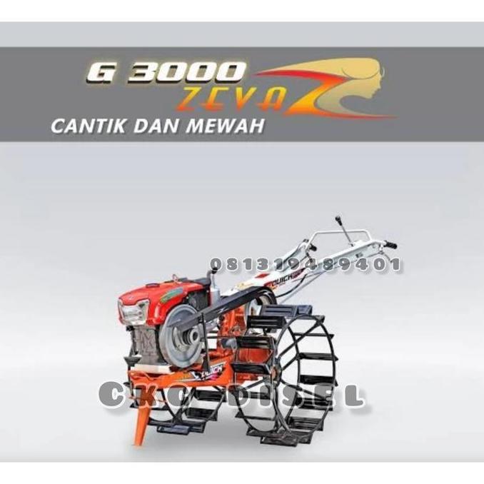 G3000 Mesin Traktor Sawah Quick G3000 Zeva + Mesin Diesel Kubota Rd 85