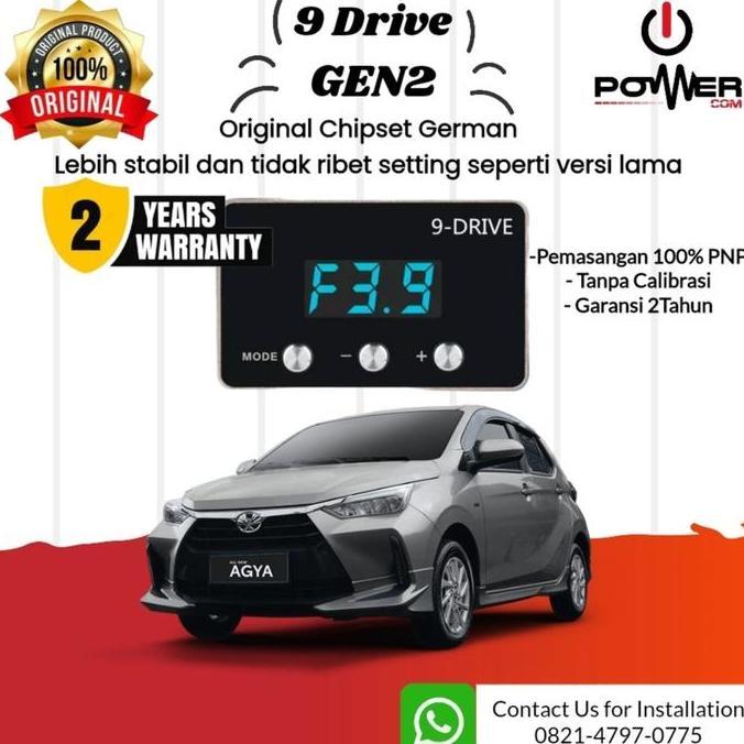 9 Drive Throttle Controller Accelerator Toyota Agya 1.2 Remap